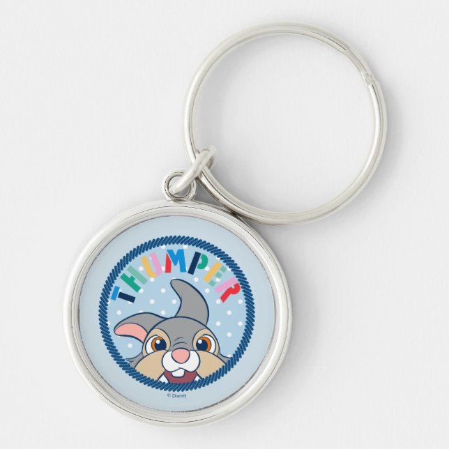 Bambi's Thumper Polka Dot Badge Keychain (Front)