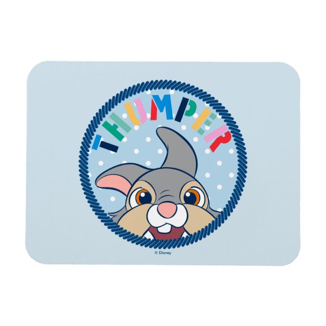 Bambi's Thumper Polka Dot Badge Magnet (Horizontal)