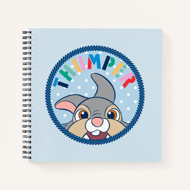 Bambi's Thumper Polka Dot Badge Notebook (Front)