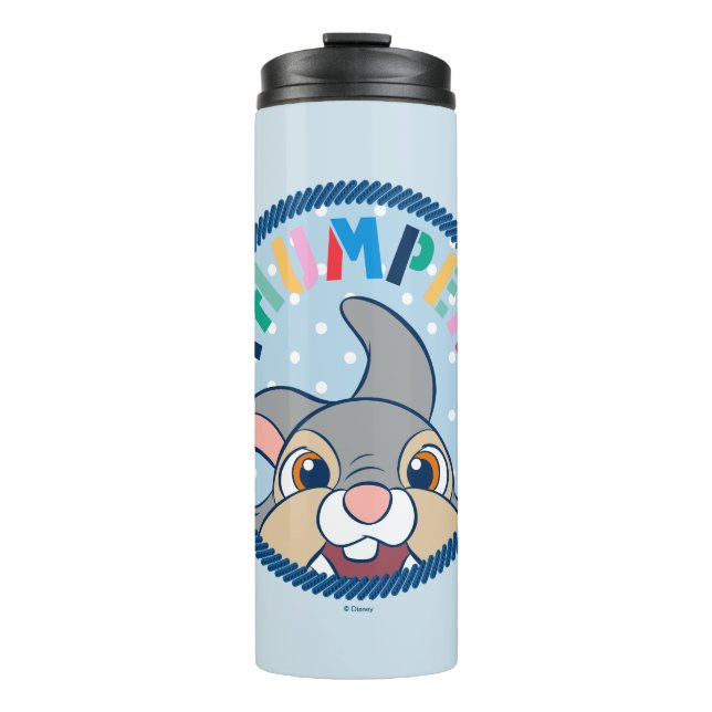 Bambi's Thumper Polka Dot Badge Thermal Tumbler (Front)