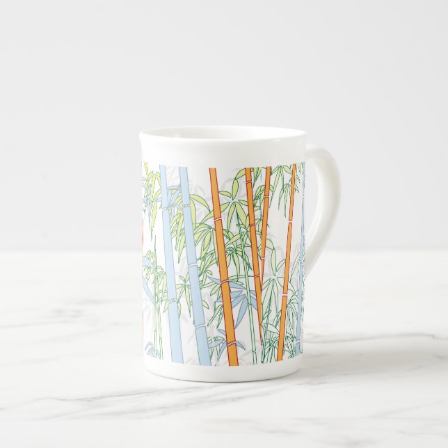 Bamboo 3 bone china mug (Front Right)