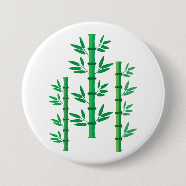 Bamboo 3 Inch Round Button (Front)
