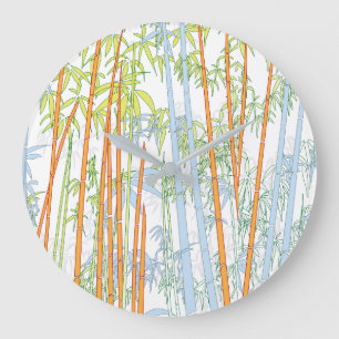 Bamboo 3 large clock