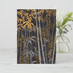 Bamboo 4 thank you card