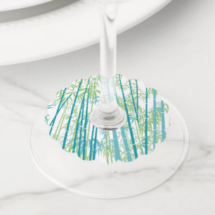Bamboo 6 wine glass tag