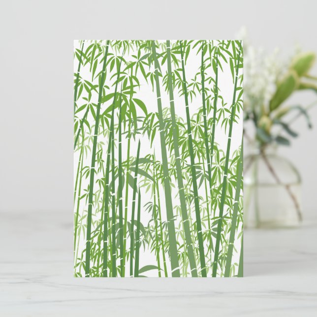 Bamboo 7 thank you card (Standing Front)