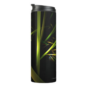 Bamboo Abstract Thermal Tumbler