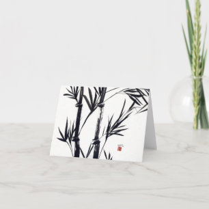 bamboo art notecard
