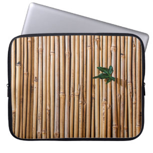 Bamboo barrier screen fence laptop sleeve
