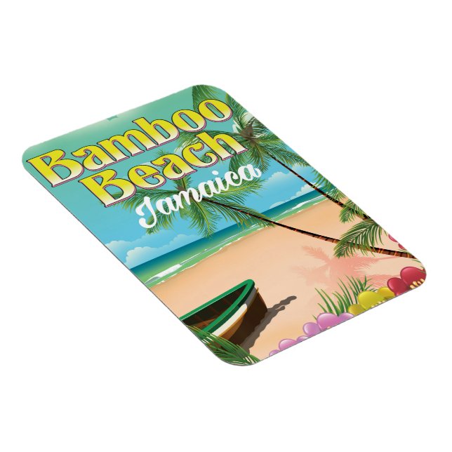Bamboo Beach Jamaica Magnet (Right Side)