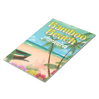 Bamboo Beach Jamaica Notepad