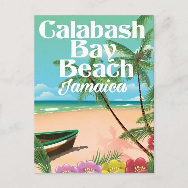 Bamboo Beach Jamaica Postcard (Front)