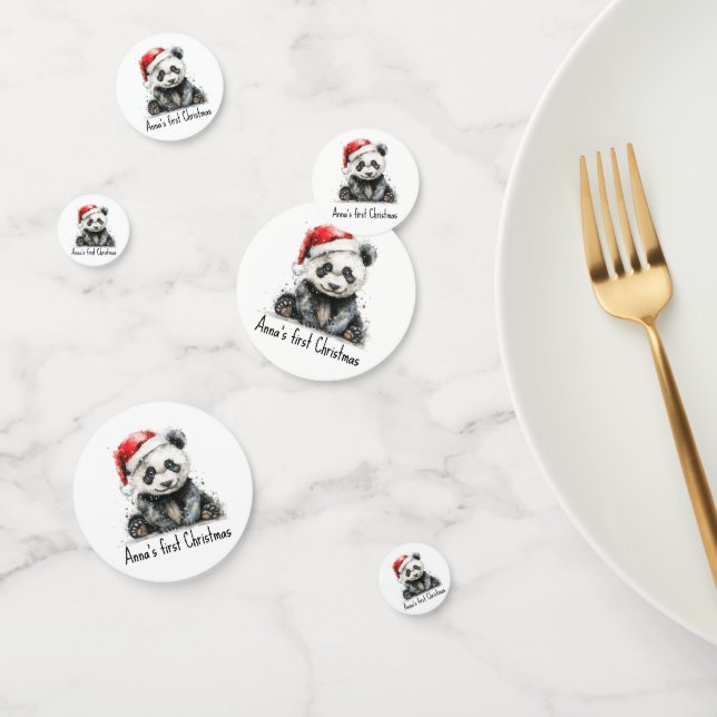 Bamboo Bear's First Christmas, custom Confetti (Group)