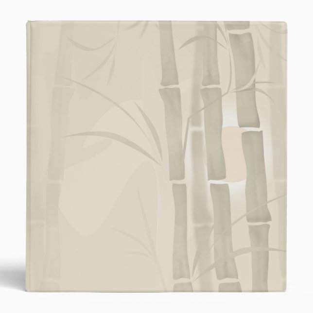 Bamboo, beige background binder (Front)