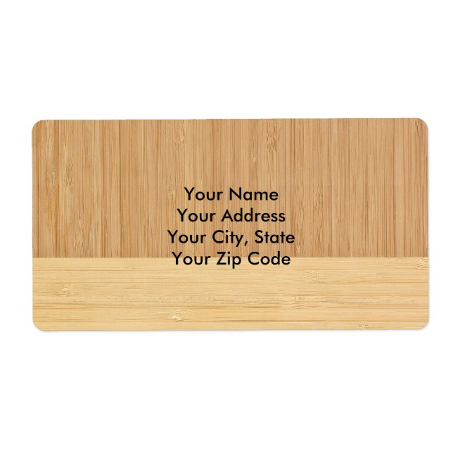 Bamboo border Wood Grain Look (Devant)