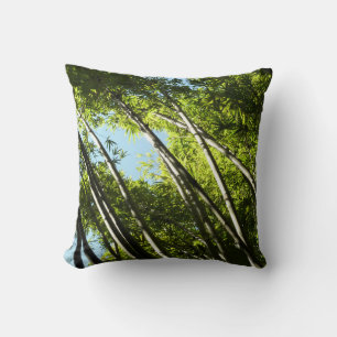 Bamboo Botanical Nature Throw Pillow