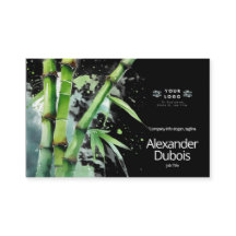 Bamboo business Card modern fresh natural nature  