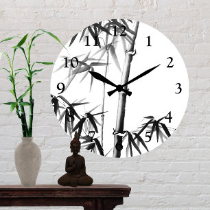 Bamboo - Chinese Style - unframed Round Clock