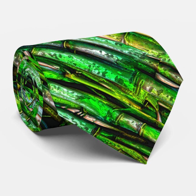 Bamboo Chrome 1 Tie (Rolled)