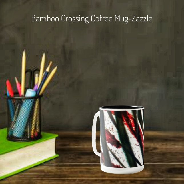 Bamboo Crossing   Two-Tone Coffee Mug (Creator Uploaded)