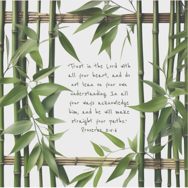 Bamboo Customizable Bibe Verse Custom-Cut Vinyl  (Front)