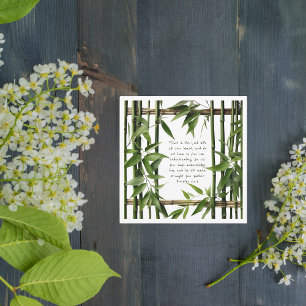 Bamboo Customizable Bibe Verse Custom Holiday Card