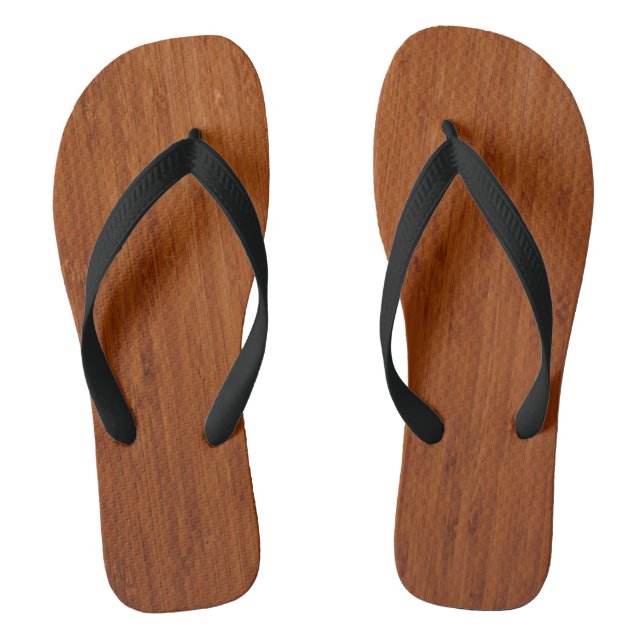 BAMBOO DARK FLIP FLOPS (Footbed)