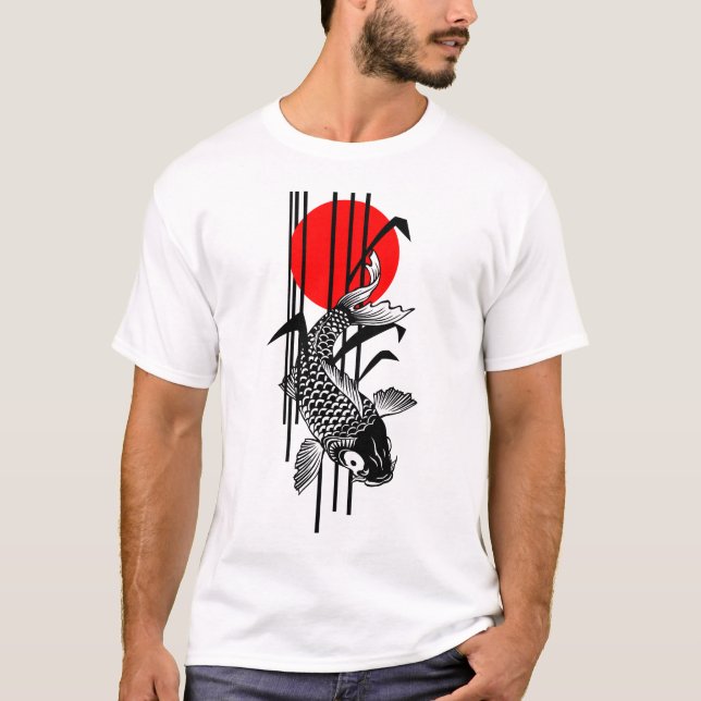 Bamboo Design - Nishikigoi - Koi Fish 1 T-Shirt (Front)