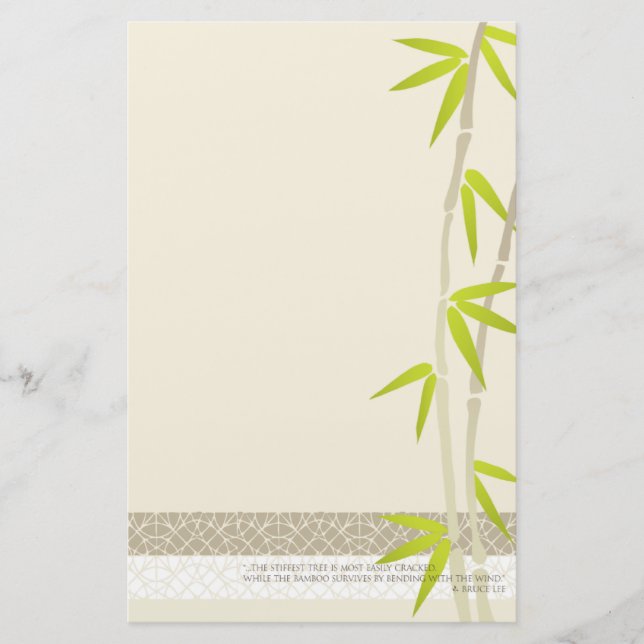 Bamboo Design stationery (Front)