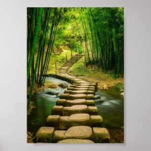 bamboo forest digital download art poster
