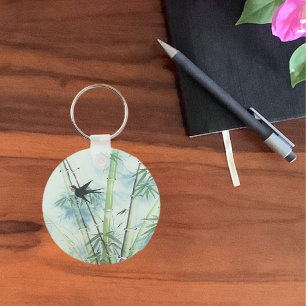 Bamboo Forest - green Keychain