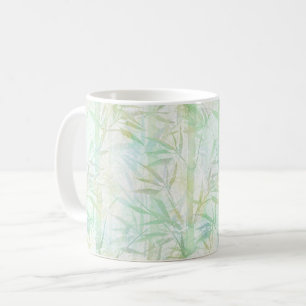 Bamboo forest in the fog. coffee mug
