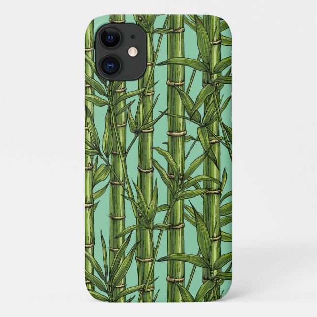 Bamboo forest on light blue Case-Mate iPhone case (Back)