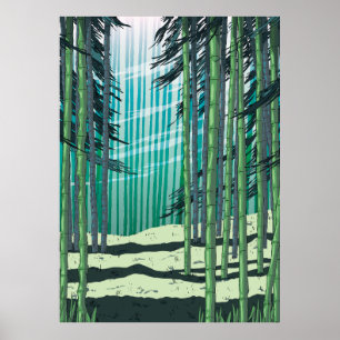 Bamboo Forest Poster