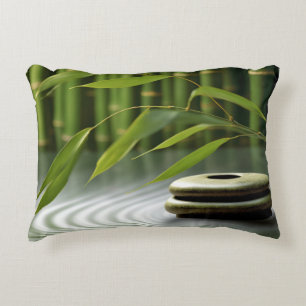 Bamboo Forest Tranquil Peaceful Nature  Accent Pillow