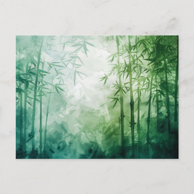 Bamboo Forest Watercolor Postcard (Front)