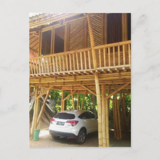 Bamboo House in Bali Postcard