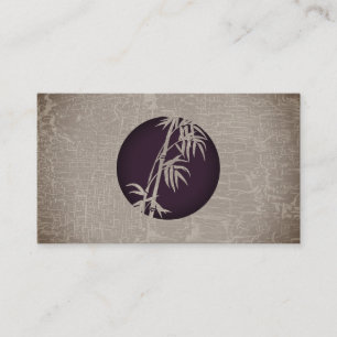 Bamboo Icon   Texture Background Business Card