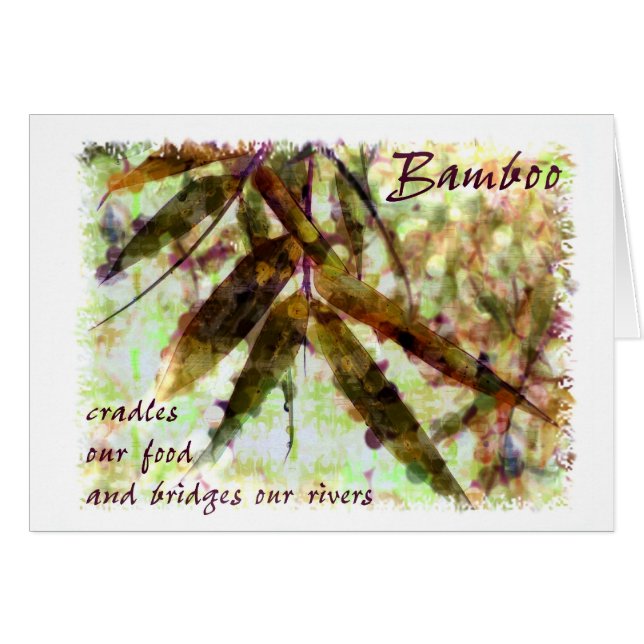 Bamboo In A Gentle Rain...bridges our rivers (Front Horizontal)