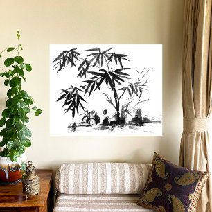 Bamboo in Water Photo Print