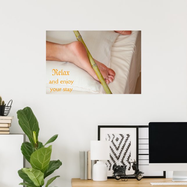 Bamboo Massage Therapy Poster (Home Office)