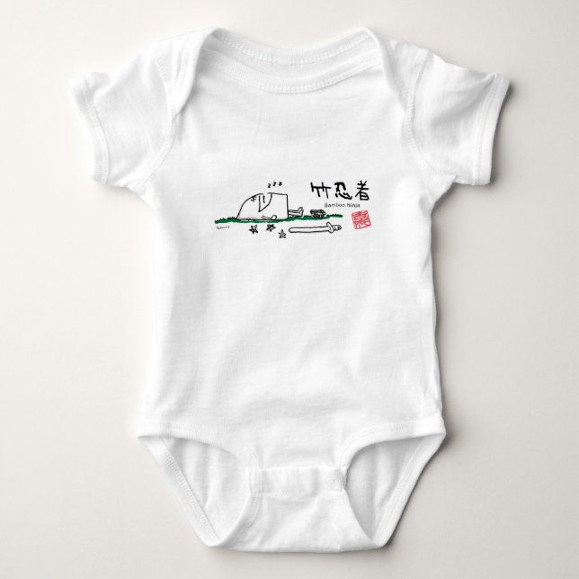 bamboo ninja baby bodysuit (Front)