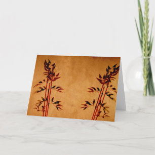 Bamboo on Parchment Card