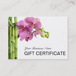 Bamboo Orchids Spa Salon Gift Certificate