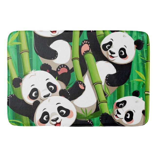 Bamboo Panda Bath Mat (Front)