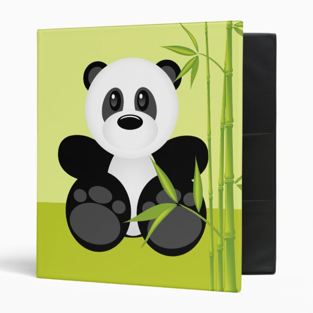 Bamboo Panda Bear Binder (Front/Inside)