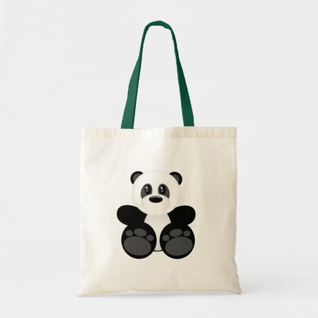 Bamboo Panda Bear Tote Bag (Front)