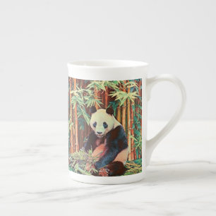 Bamboo Panda Bone China Mug