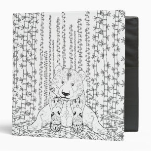 Bamboo Panda Doodle Binder