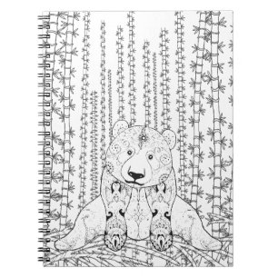 Bamboo Panda Doodle Notebook